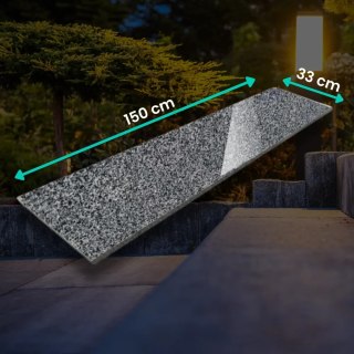 Parapet Stopnica granitowa polerowana Dark Grey New G654 150x33x2 cm