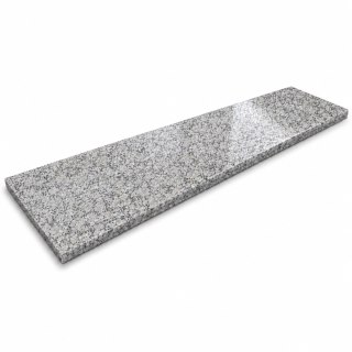 Parapet Stopnica granitowa szara polerowana Bianco Sardo G602 150x33x2 cm