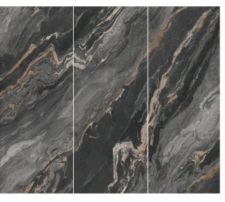 Płyta Węglowa wodoodporna HARDSTONE CARRARA BLACK 280x110x0,3cm MATOWA
