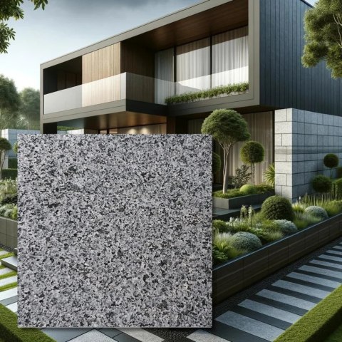Płytka granitowa Dark Grey New G654 płomieniowana 40x60x2 cm