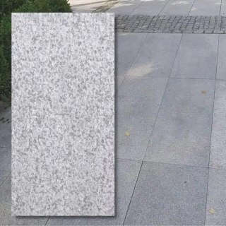 Płytka granitowa szara płomieniowana G603 120x60x3