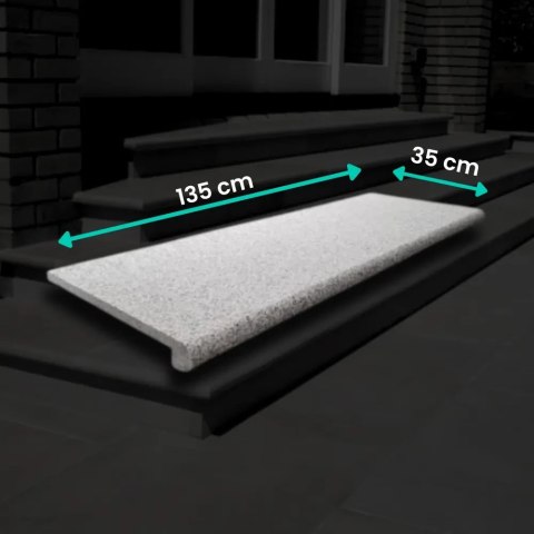 Schodek Granitowy G603 135x35x2 stopnica Bullnose