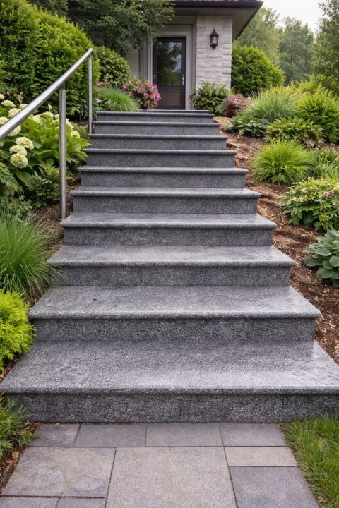 Schodek Granitowy G654 New Dark grey 120x35x2 stopnica Bullnose