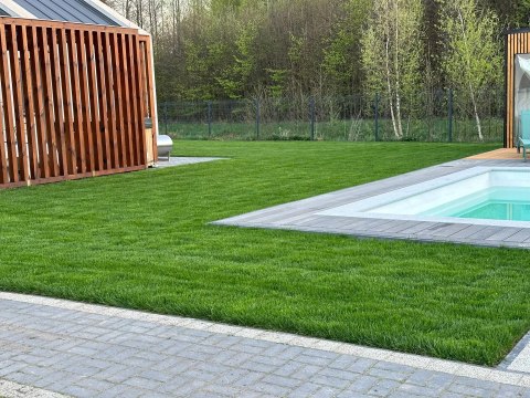 Schodek Granitowy płomieniowany G603 100x35x2 stopnica Bullnose | Obrzeże basenowe