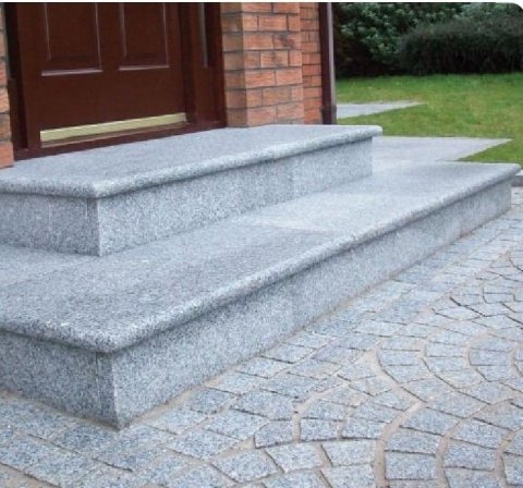 Schodek Granitowy płomieniowany G603 120x35x2 stopnica Bullnose