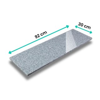 Stopnica / Parapet granitowy szary polerowany G603 92x30x2 cm