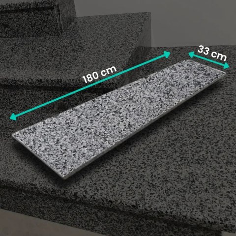 Stopnica granitowa Dark Grey New G654 płomieniowana 180x33x2