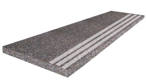 Stopnica granitowa polerowana z antypoślizgiem G664 100x35x2 cm