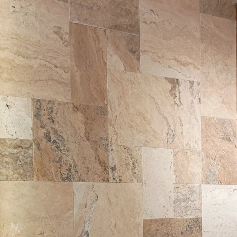 Trawertyn 12 mm Philadelphia Mix Szczotkowany Bębnowany 1kpl=0,742m2 | Komplet Rzymski