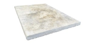 Trawertyn 3cm Kamień brzegowy Silver Greige Ash 40,6x61 | Obrzeża do basenu Bullnose