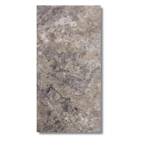 Trawertyn Ash Argent Antykowany Bębnowany 40,6x61x3 cm