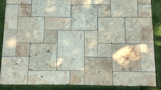 Trawertyn Ivory Classic mix układ rzymski 3cm 1kpl=0,742m2 taras ogród basen | Komplet Rzymski