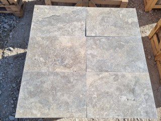 Trawertyn Silver Greige 3cm Antykowany 15,3x30,5x3 | Taras Ogród Basen