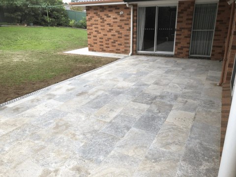 Trawertyn Silver Greige 3cm Antykowany 15,3x30,5x3 | Taras Ogród Basen