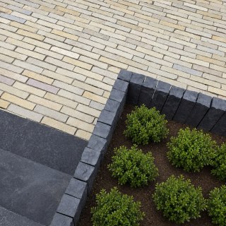 Kamień elewacyjny Tandur Yellow Limestone Naturalny Bębnowany 7x30x3 cm