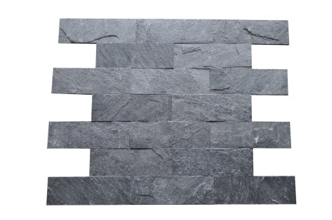Kamień elewacyjny-dekoracyjny kwarcytowy Silver Grey 7x50 cm