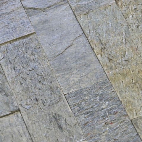 Kamień elewacyjny-dekoracyjny kwarcytowy Silver Shine 7x50 cm