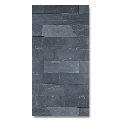 Kamień elewacyjny-dekoracyjny łupek Black Slate 7x50 cm