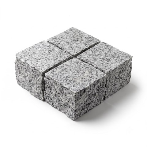 Kostka Granitowa G602 Płomieniowana - Łupana 10x10x8