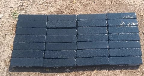 Kostka brukowa Kadappa Black Limestone Bębnowany 5x20x5 cm