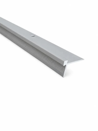 Listwa PROFIL NAROŻNIKOWY DO PŁYT WĘGLOWYCH / SPC / PVC – SREBRNY – 270 CM