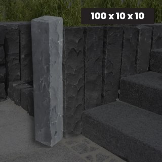 Ogrodowa Palisada Łupana G690 Bazalt Black 100x10x10 cm