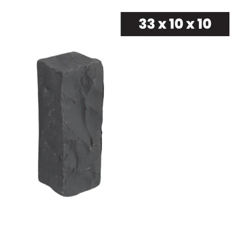 Ogrodowa Palisada Łupana G690 Bazalt Black 33x10x10 cm