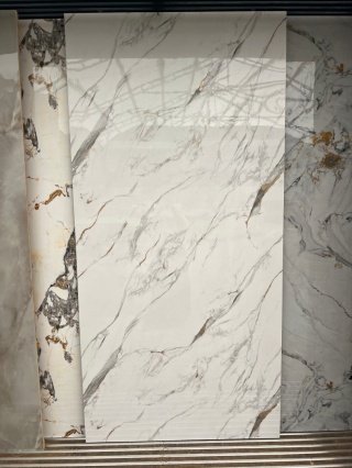 PŁYTA PVC Wodoodporna Whisper Marble 288x122 POŁYSK
