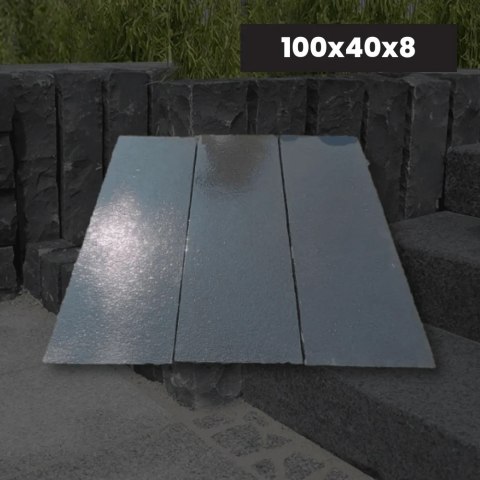 Palisada | Opornik Wapienne Kadappa Black Limestone 100x40x8 cm