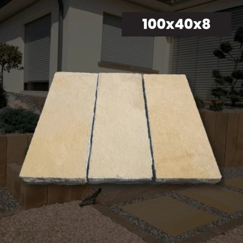Palisada | Opornik Wapienne Tandur Yellow Limestone 100x40x8 cm