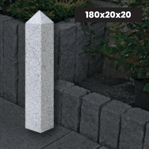 Palisada Słup Granitowy Płomieniowany G602 180x20x20 cm