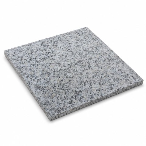 Płytka Granitowa Szara Płomieniowana G602 Bianco Sardo 40x40x4 cm