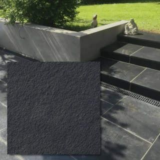 Płytka Kadappa Black Limestone Pół-szlifowana Bębnowana 20x20x1,5 cm