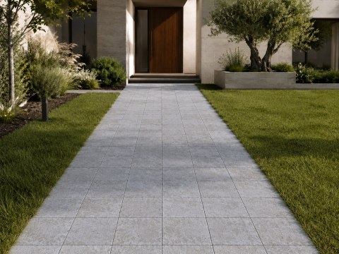 Płytka Tandur Grey Limestone Pół-szlifowana Bębnowana 20x20x1,5 cm