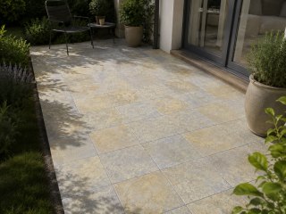 Płytka Tandur Yellow Limestone Pół-szlifowana Bębnowana 20x20x1,5 cm