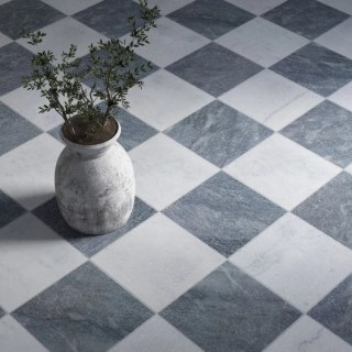 Płytka marmurowa Light Bluestone Bębnowana 20,3x20,3x1,2 cm