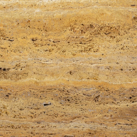 Płytki trawertynowe z brązowego trawertynu Gold w rozmiarze 30/60/2 cm, wykończenie satynowe