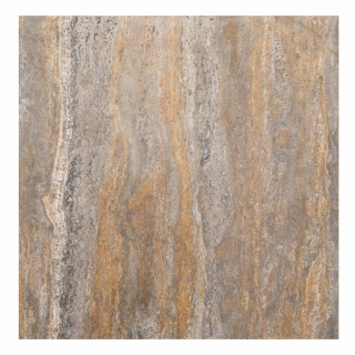 Płytki trawertynowe z szaro brązowego trawertynu silver brown w rozmiarze 60/60/2 cm, wykończenie polerowane