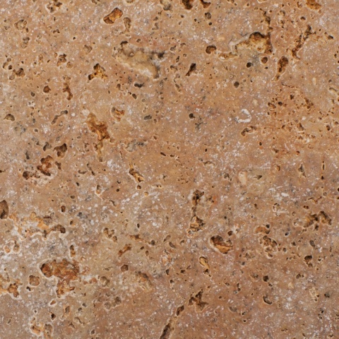 Płytki trawertynowe z szaro różowego trawertynu Antique Rouge w rozmiarze 15/15/1 cm, wykończenie młotkowane
