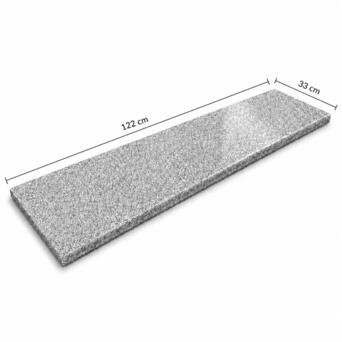 Stopnica / Parapet granitowy szary polerowany G603 New 122x33x2 cm