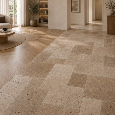Trawertyn 12mm Classic Mix French Pattern 1kpl=0,742m2 | Komplet Rzymski