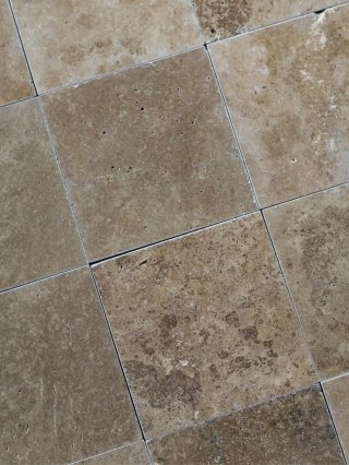 Trawertyn Noce CC Niewypełniony Szlif Bębnowany 20,3x20,3x1,2 cm