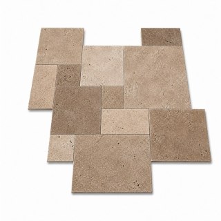 Trawertyn Noce French Pattern 12mm 1kpl= 0,742m2 | Komplet Rzymski