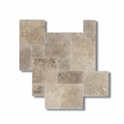 Trawertyn Noce French Pattern 12mm 1kpl= 0,742m2 | Komplet Rzymski