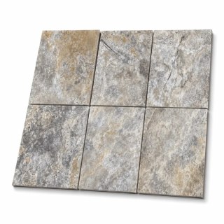 Trawertyn Silver Bębnowany 40,6x61x1,2 cm