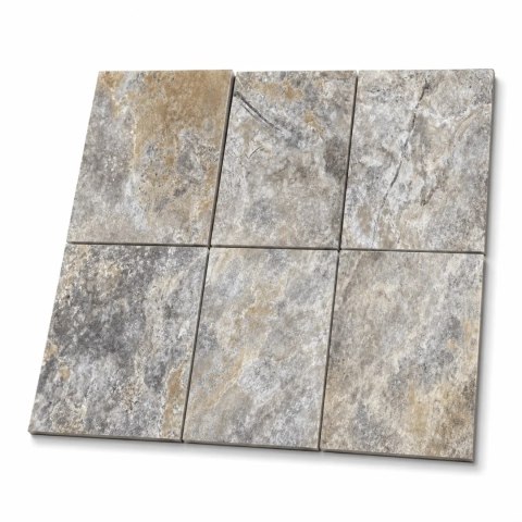 Trawertyn Silver Bębnowany 40,6x61x1,2 cm