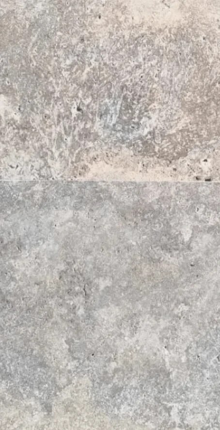 Trawertyn Silver Latte Greige Bębnowany 40,6x61x1,2 cm