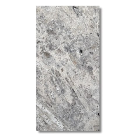 Trawertyn Silver Latte Greige Bębnowany 40,6x61x3 cm