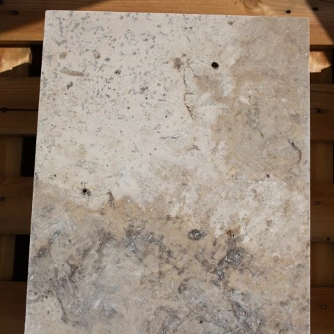 Trawertyn Silver Latte Greige Bębnowany 40,6x61x3 cm