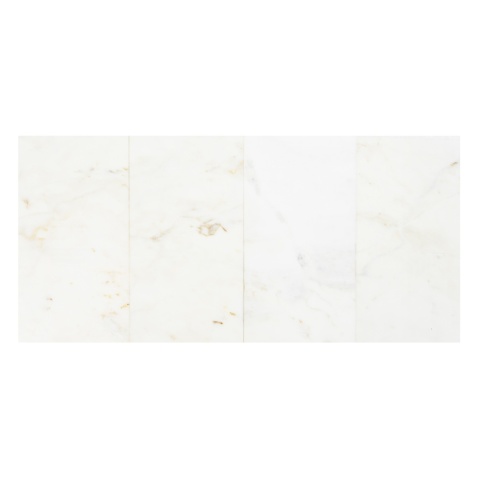 Płytki marmurow białe Afyon White 30,5x61x1cm, wykończenie satynowe